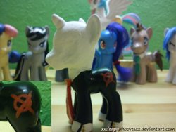 Size: 900x677 | Tagged: safe, artist:winter-hooves, brushable, customized toy, irl, photo, ponified, slenderman, slendermane, slenderpony, toy