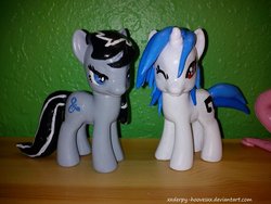 Size: 900x675 | Tagged: safe, artist:winter-hooves, dj pon-3, octavia melody, vinyl scratch, g4, brushable, customized toy, irl, photo, toy