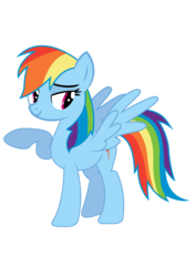 Size: 8268x11693 | Tagged: safe, artist:snipernero, rainbow dash, pegasus, pony, g4, absurd resolution, female, mare, raised hoof, simple background, solo, transparent background, vector