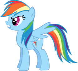 Size: 6136x5626 | Tagged: safe, artist:snipernero, rainbow dash, pegasus, pony, g4, absurd resolution, angry, female, mare, simple background, solo, transparent background, vector