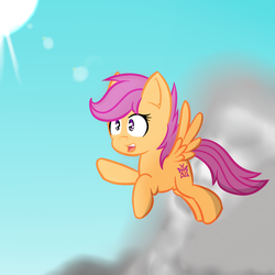 Size: 800x800 | Tagged: safe, artist:coolstorybrony, scootaloo, g3, g4, alternate cutie mark, cutie mark, older