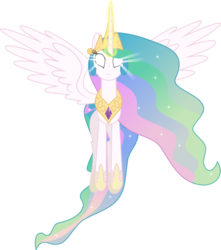 Size: 806x908 | Tagged: safe, artist:krusiu42, princess celestia, alicorn, pony, g4, female, glowing eyes, magic, mare, simple background, solo, svg, transparent background, vector