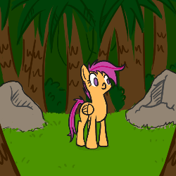 Size: 500x500 | Tagged: safe, scootaloo, scootalootheadventurer, g4, animated, female
