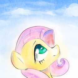 Size: 787x787 | Tagged: safe, artist:affanita, fluttershy, pony, g4, female, solo