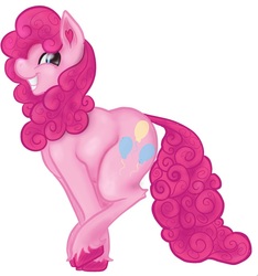 Size: 645x690 | Tagged: safe, artist:2mellow4me, pinkie pie, g4, cute, jumping, smiling