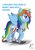 Size: 1024x1448 | Tagged: safe, artist:teammagix, rainbow dash, alicorn, pony, g4, alicornified, annoyed, female, mare, race swap, rainbowcorn, simple background, solo, spread wings, white background, wings