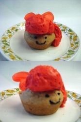 Size: 800x1200 | Tagged: safe, artist:sunsomething, apple bloom, g4, food, muffin, photo