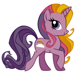 Size: 2000x2000 | Tagged: safe, artist:ns4j19y, rainbow flash (g4), pony, unicorn, g4, female, mare, simple background, stock vector, transparent background, vector