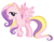 Size: 1644x1271 | Tagged: safe, artist:durpy, fluttershy, pony, g3, g4, female, g3 to g4, generation leap, recolor, simple background, solo, transparent background, vector