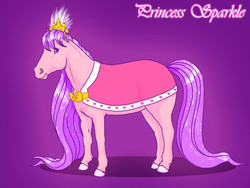 Size: 1024x768 | Tagged: safe, artist:anniehyena, princess sparkle, g1, hoers, princess, realistic