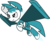 Size: 3597x2930 | Tagged: dead source, safe, artist:he4rtofcourage, pony, robot, robot pony, flying, jenny wakeman, my life as a teenage robot, ponified, simple background, transparent background