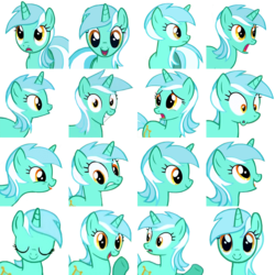 Size: 768x768 | Tagged: safe, lyra heartstrings, g4, collage, faceset, reaction image