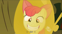 Size: 854x473 | Tagged: safe, screencap, apple bloom, g4, youtube caption