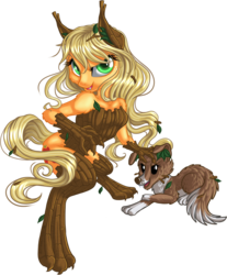 Size: 942x1138 | Tagged: safe, artist:kittehkatbar, applejack, winona, hengstwolf, timber werepony, timber wolf, werewolf, anthro, g4, costume, loose hair, nightmare night, simple background, timber wolfified, timberjack, transparent background