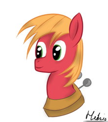 Size: 400x450 | Tagged: safe, artist:hedzio, big macintosh, earth pony, pony, g4, male, stallion, young