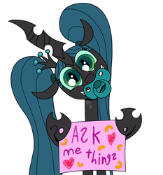 Size: 1280x1376 | Tagged: safe, artist:jay muniz, queen chrysalis, ask crinkle bottom chrysalis, g4, ask, pacifier