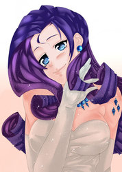 Size: 1024x1441 | Tagged: safe, artist:tariah23, rarity, human, g4, cutie mark tattoo, ear piercing, earring, glitter, humanized, jewelry, necklace, piercing, solo, tattoo