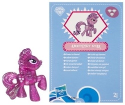 Size: 419x354 | Tagged: safe, amethyst star, sparkler, g4, official, collector card, female, irl, photo, toy