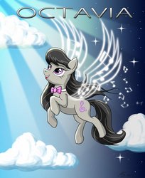 Size: 816x1000 | Tagged: safe, artist:bronezayac, octavia melody, earth pony, pony, g4, female, solo, wings