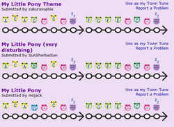 Size: 597x436 | Tagged: safe, animal crossing, barely pony related, music, theme song