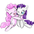 Size: 1000x1000 | Tagged: safe, artist:mykittyjasper, pinkie pie, rarity, g4, female, hug, lesbian, ship:raripie, shipping