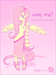 Size: 629x839 | Tagged: safe, artist:solar-misae, fluttershy, human, g4, clothes, humanized, skirt, tailed humanization, winged humanization