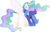 Size: 2105x1329 | Tagged: safe, artist:vector-brony, princess celestia, princess luna, alicorn, pony, g4, duo, female, mare, royal sisters, s1 luna, siblings, simple background, sisters, tears of joy, transparent background, vector