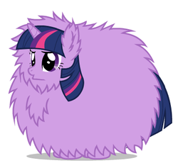 Size: 376x346 | Tagged: safe, twilight sparkle, pony, g4, female, fluffy, simple background, solo, white background