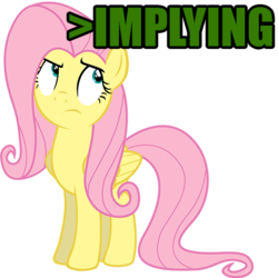 Size: 512x512 | Tagged: safe, fluttershy, g4, 4chan, greentext, implying, simple background, text, transparent background, vector