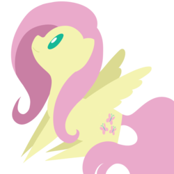 Size: 1000x1000 | Tagged: safe, artist:dragonfoorm, fluttershy, pony, g4, female, pointy ponies, simple background, solo, transparent background, vector