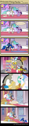 Size: 1450x6198 | Tagged: safe, artist:evil-dec0y, discord, princess celestia, princess luna, twilight sparkle, alicorn, draconequus, pony, g4, comic, discord being discord, female, male, mare, picture-in-picture, popcorn, twilight sparkle (alicorn)