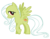 Size: 1644x1271 | Tagged: safe, artist:durpy, color edit, fluttershy, granny smith, earth pony, pony, g4, female, simple background, solo, transparent background, vector, young granny smith