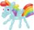 Size: 6000x5253 | Tagged: safe, artist:sakatagintoki117, rainbow dash, balloon pony, g4, absurd resolution, balloon animal, balloon rainbow dash, simple background, transparent background, vector