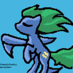 Size: 600x600 | Tagged: safe, artist:friendlyfirefox, 30 minute art challenge, aquarius, pixel art, ponified, zodiac