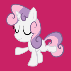 Size: 300x300 | Tagged: safe, sweetie belle, pony, unicorn, g4, female, filly, simple background, solo