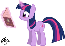 Size: 8000x5658 | Tagged: safe, artist:tbcroco, twilight sparkle, pony, unicorn, g4, absurd resolution, blushing, book, female, magic, reading, simple background, solo, transparent background, unicorn twilight, vector