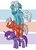 Size: 758x1054 | Tagged: safe, artist:mitsemegalotis, crossover, cut man, ice man, mega man (series), ponified, time man