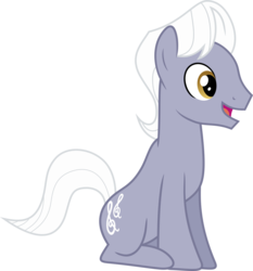 Size: 5000x5361 | Tagged: safe, artist:pikamander2, royal riff, earth pony, pony, g4, putting your hoof down, absurd resolution, background pony, male, open mouth, simple background, sitting, solo, stallion, transparent background, vector