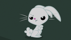 Size: 1280x720 | Tagged: safe, screencap, angel bunny, g4, just for sidekicks, unimpressed