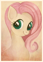 Size: 581x830 | Tagged: safe, artist:maaronn, fluttershy, pony, g4, alternate hairstyle, female, solo