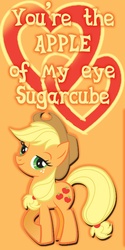 Size: 1200x2400 | Tagged: safe, artist:kurenai-hio, applejack, earth pony, pony, g4, solo, stock vector, valentine