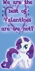 Size: 1200x2400 | Tagged: safe, artist:kurenai-hio, rarity, pony, unicorn, g4, female, horn, mare, solo, stock vector, valentine