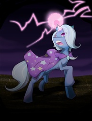 Size: 759x1000 | Tagged: safe, trixie, pony, unicorn, g4, female, magic, mare, pixiv, solo