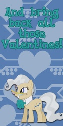 Size: 1200x2400 | Tagged: safe, artist:kurenai-hio, mayor mare, earth pony, pony, g4, glasses, solo, valentine