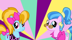 Size: 1920x1080 | Tagged: safe, artist:sk4545, surf, turf, earth pony, pony, g4, duo, duo female, female, wallpaper