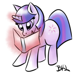 Size: 600x600 | Tagged: safe, artist:bronybiscuitbites, twilight sparkle, g4, book