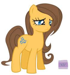 Size: 865x924 | Tagged: safe, artist:icedroplet, caramel, toffee, pony, g4, female, mare, rule 63, simple background, solo, transparent background