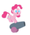 Size: 1488x1736 | Tagged: safe, artist:sauec, pinkie pie, earth pony, pony, g4, female, filly, party cannon, simple background, solo, transparent background