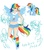 Size: 700x800 | Tagged: safe, artist:y.i, rainbow dash, human, g4, female, humanized, pixiv, solo, tailed humanization, winged humanization