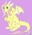 Size: 1100x1200 | Tagged: safe, artist:pasteldragon, fluttershy, dragon, g4, chest fluff, dragonified, female, flutterdragon, simple background, solo, species swap